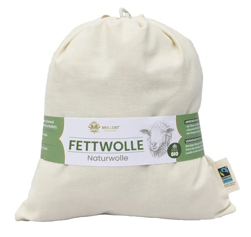 Bio Fettwolle Naturwolle 100g Schafwolle Rohwolle Wollfett...