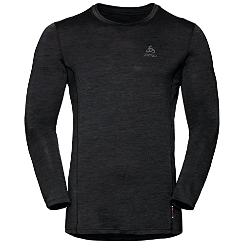 Odlo Herren Funktionsunterwäsche Langarm Shirt MERINO...
