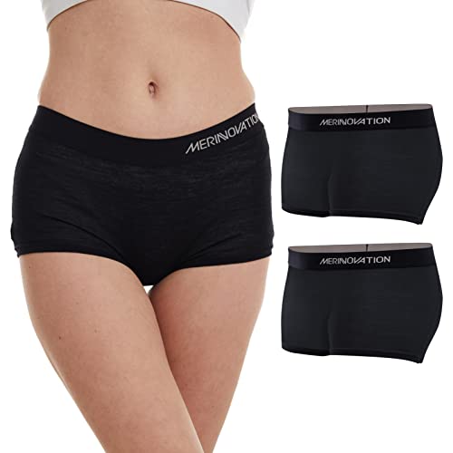 MERINNOVATION Merino Unterwäsche Damen 2er Pack 100%...