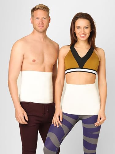 BeFit24 Unisex Nierenwärmer aus Angora, Merino & Baumwolle...