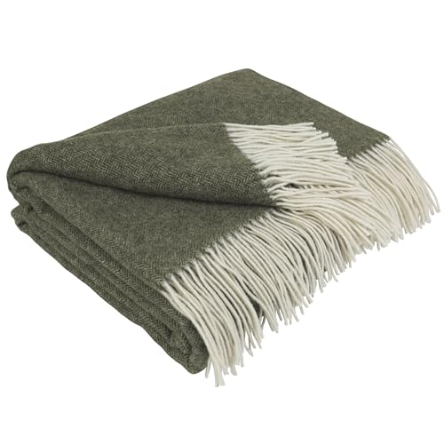 LYHome Kaschmir Decke mit Merino - Luxus Tagesdecke...