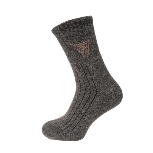 HomeOfSocks Yak Wolle Socken – Robuste Wollsocken Braun...