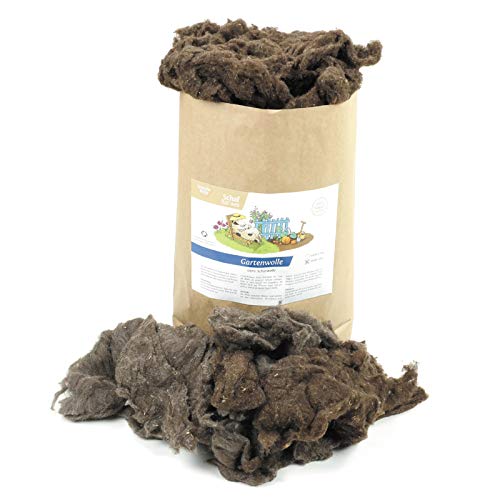 2 kg Schafwolle Gartenwolle Mulchwolle Wollflocken lose im...