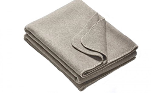 Wolldecke aus Reiner Schurwolle 100% Merinowolle in...