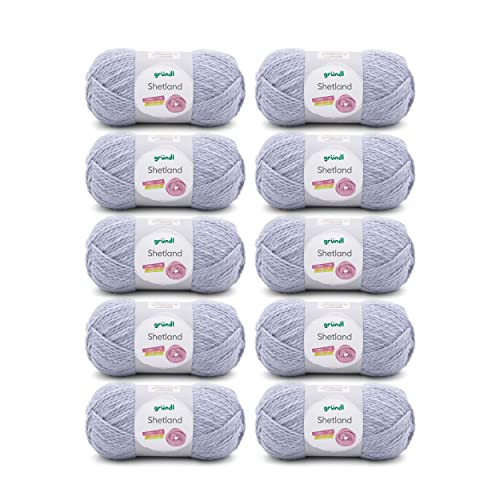 Gründl Shetland Wolle (modisches und weiches Strickgarn aus...