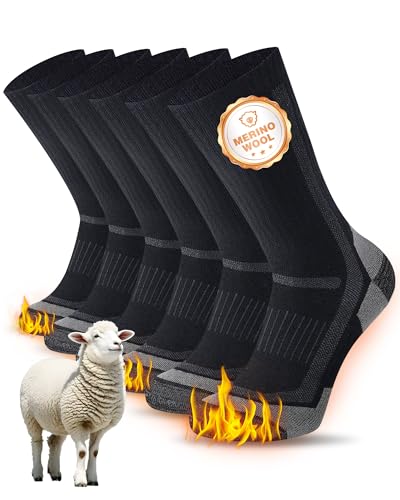 SockWaddles Merino Wandersocken Herren Damen, Atmungsaktiv...