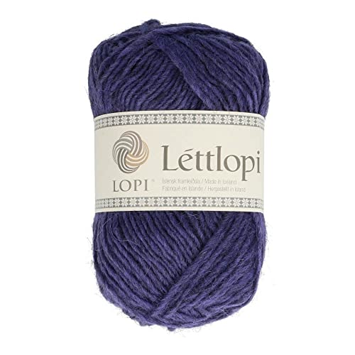 Lettlopi Wolle 9432 grape, Islandwolle zum Stricken von...