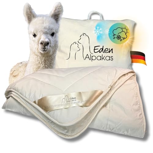 Eden Alpakas | Alpaka Bettdecke | Ganzjahresdecke | Alpaka...