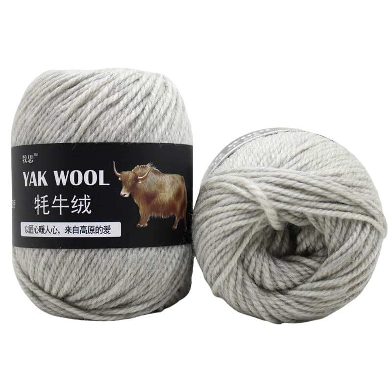 Yak-Wollgarn, handgestrickt, gehäkelt, dickes Kammgarn,...