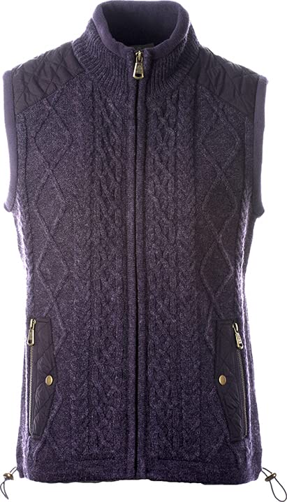 McLaughlin's Irish Shop Irische Damen Strickweste aus...