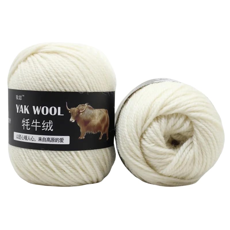 Yak-Wolle, 100 g, 3 Stück, fortschrittliche Wolle, weiche...