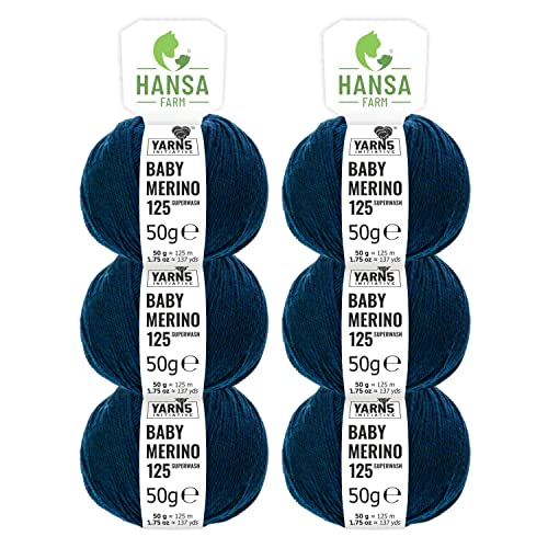 100% Merinowolle extrafine superwash in 35+ Farben...