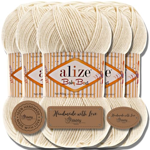 Hobby YARN Alize Baby Best Batik 5x 100g Türkische Premium...