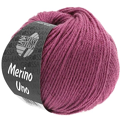 LANA GROSSA Merino Uno | Klassische Merinowolle mit...