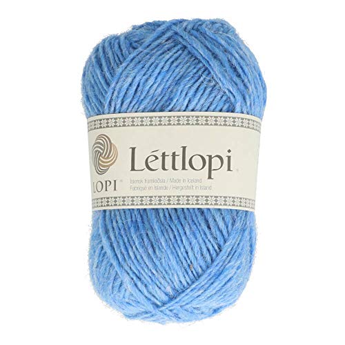 Lettlopi Wolle 1402 Azur blau, Islandwolle zum Stricken von...