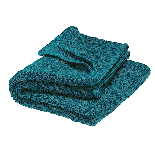 Disana WOLL-BABYDECKE, kuschelweiche Strickdecke im...
