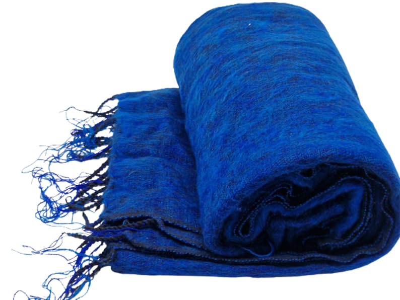 ISMA HANDMADE Nepalesische handgefertigte Yak-Wolldecke,...
