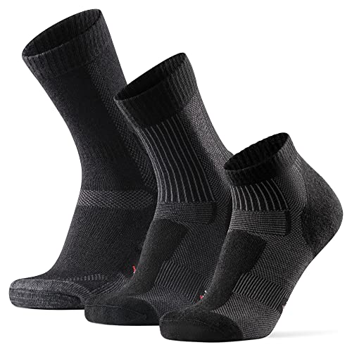 DANISH ENDURANCE Hiking Combo 39-42 Black 3-pack