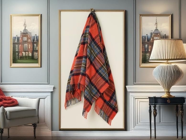 Bronte by Moon hochwertige Wolldecke - Kuscheldecke -...