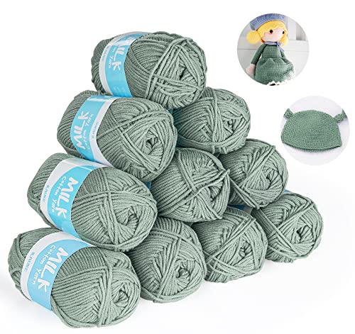 Häkelgarn 12er* 50g/Ball - Super Weiche 100% Acryl Garn...