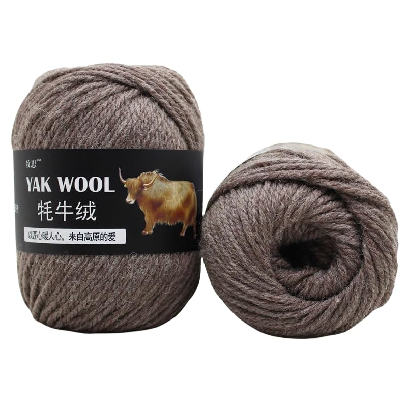 Yak-Wolle, 100 g, 3 Stück, fortschrittliche Wolle, weiche...