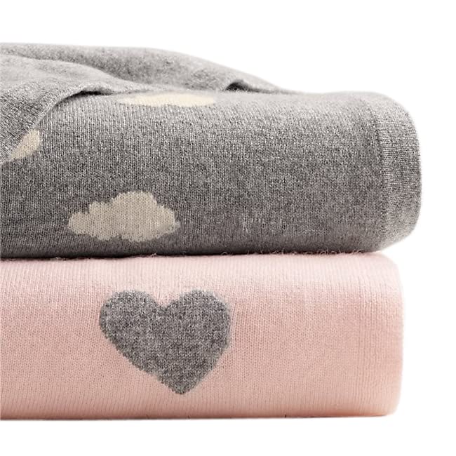 Natureville Merino Wolle Kaschmir voluminöse Baby Decke | 4...
