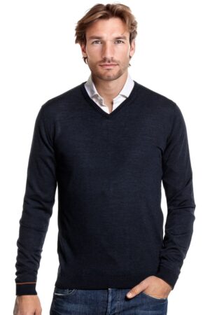 Joe V-Neck Pullover True Navy
