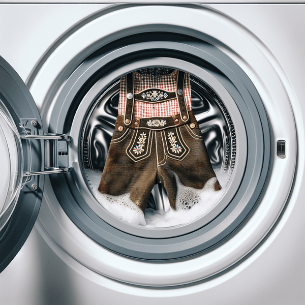 Lederhose in der Waschmaschine waschen