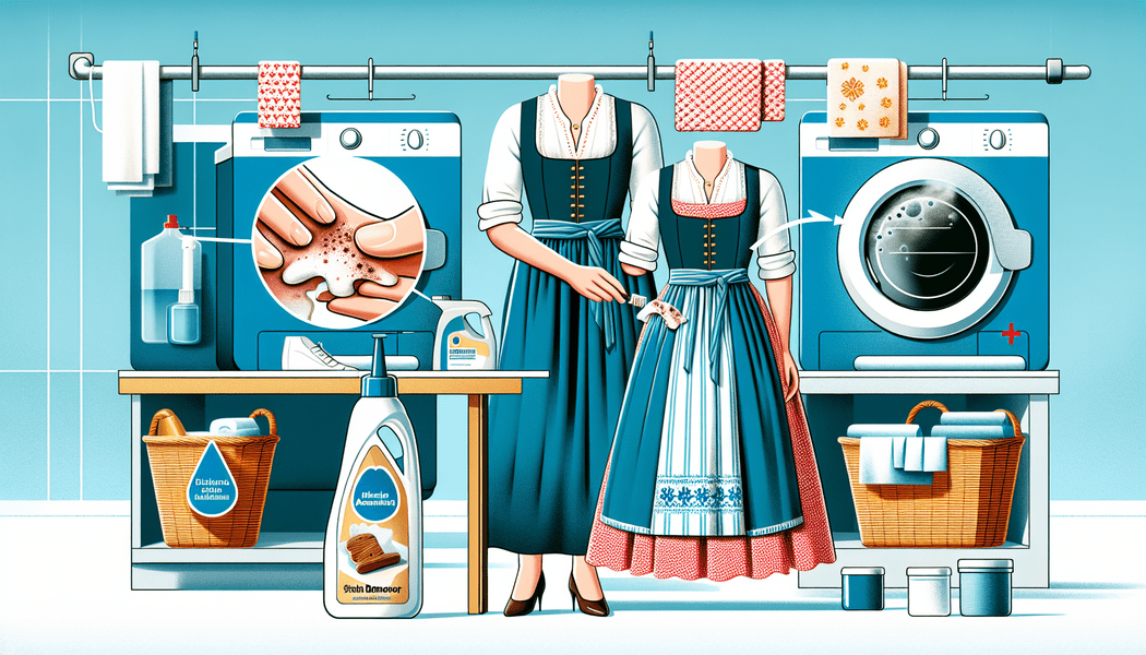 Kleidungsstück schonend waschen - Flecken aus dem Dirndl entfernen: Tipps