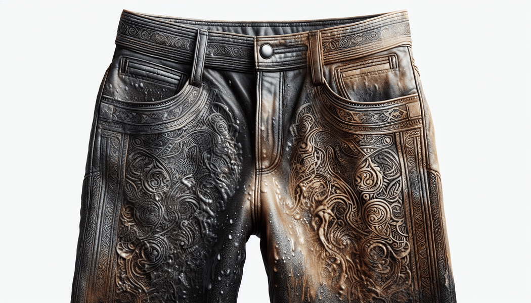 Textur des Leders wird rau - Was passiert wenn man eine Lederhose wäscht