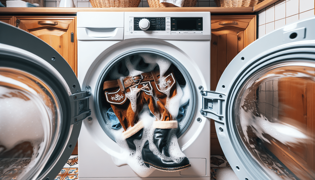 Lederhose einzeln und nicht mit anderer Wäsche - Lederhose in der Waschmaschine waschen