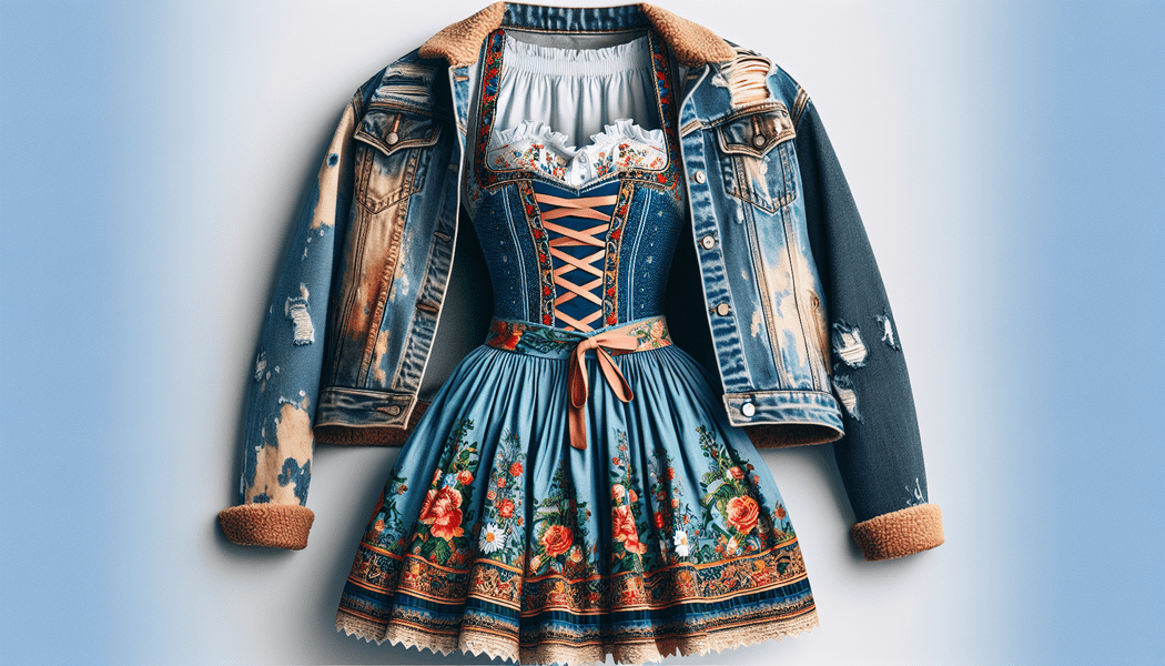 Frisur: Lockerer Zopf oder offene Locken - Trendig gestylt: Jeansjacke zum Dirndl