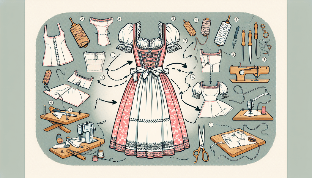 Maschinen- und Handnähen kombinieren - Anleitung: Dirndl weiter machen leicht gemacht