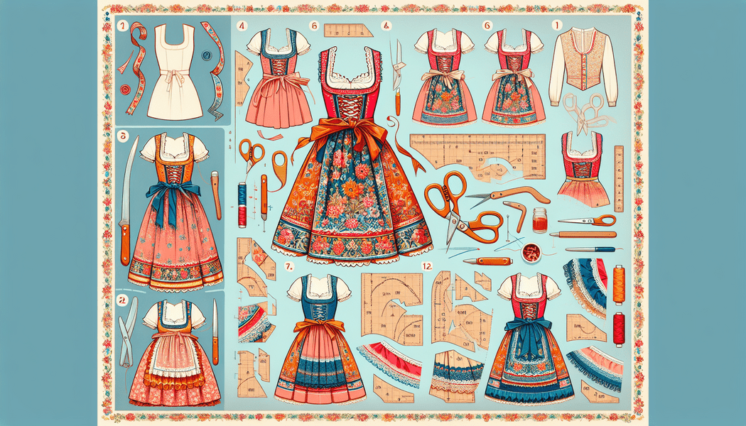 Dekoration hinzufügen: Spitze oder Bänder ergänzen - Dirndl weiter machen: DIY Anleitung
