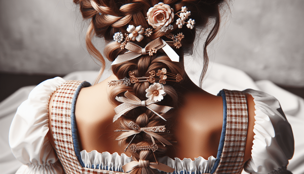 Elegante Haarspangen und Clips in Trachtenoptik - Haarschmuck und Frisuren zum Dirndl